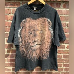 Vintage 1998 Liquid Blue Lion Shirt Size 2XL